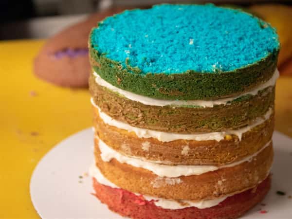 Rainbow Ombre Layered (Before The Icing)