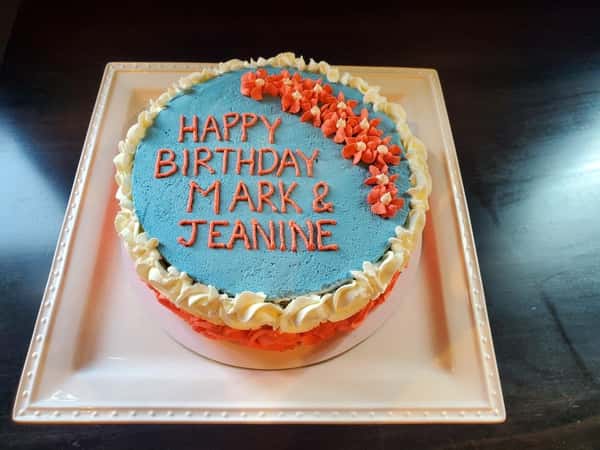 Red white and Blue cake