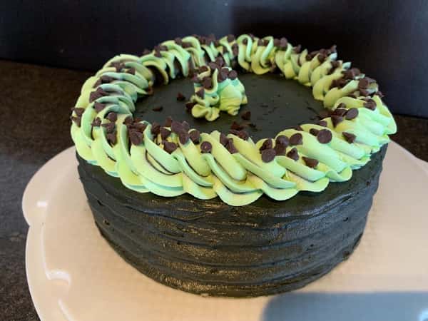 Mint chocolate chip cake