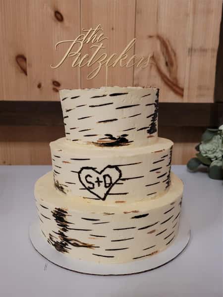 Birch Tree Wedding Cake