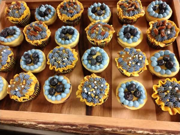 Lemon Blueberry Cheesecakes