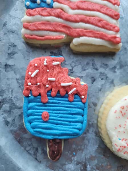 Red White & Blue Cookies