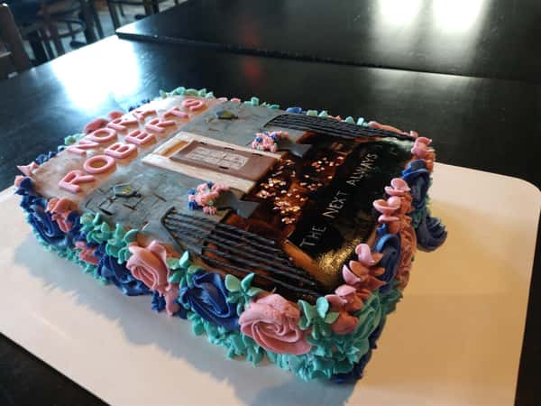 Hand Painted Nora Roberts Cake