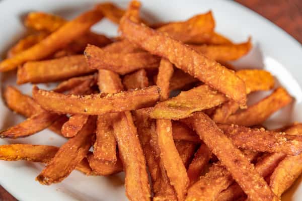 Sweet Potato Fries Las Vegas Food Ordering Smoking Pig BBQ