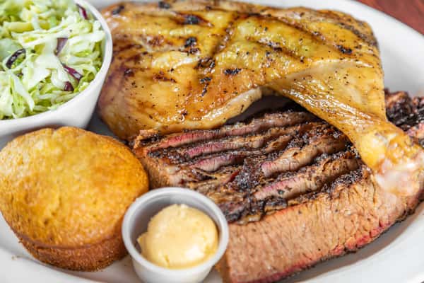 3 Meat Combo Las Vegas Food Ordering Smoking Pig BBQ Barbecue