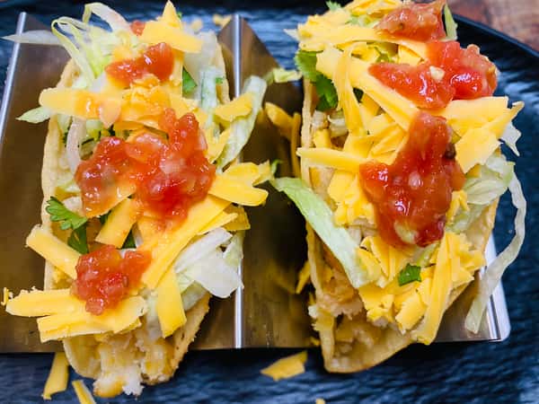 tacos with lots of cheese