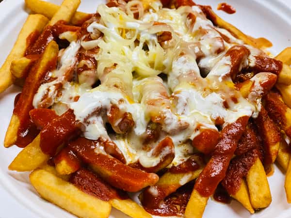 Red Chile Cheese Fries NO MEAT