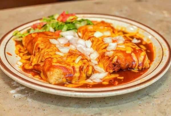Smothered Red Chile Tamales 