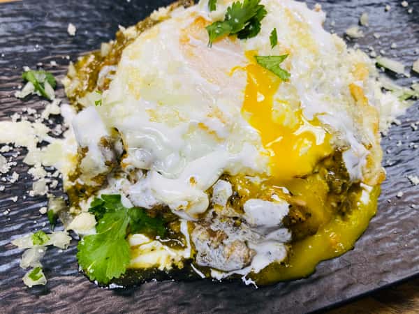 Sope, Green Chile with egg