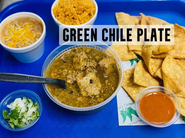 Green chile plate