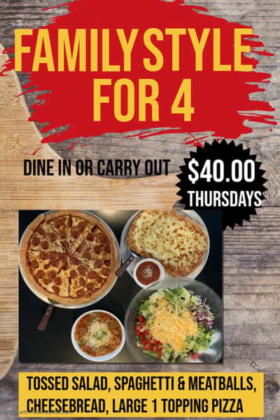 Thursday Family Meal Special