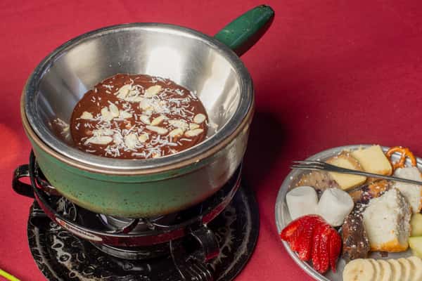 Gourmet dessert for an anniversary celebration restaurant in Manitou Springs.