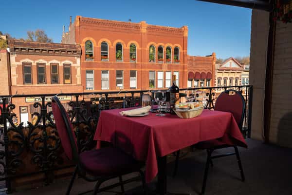 Patio dining table