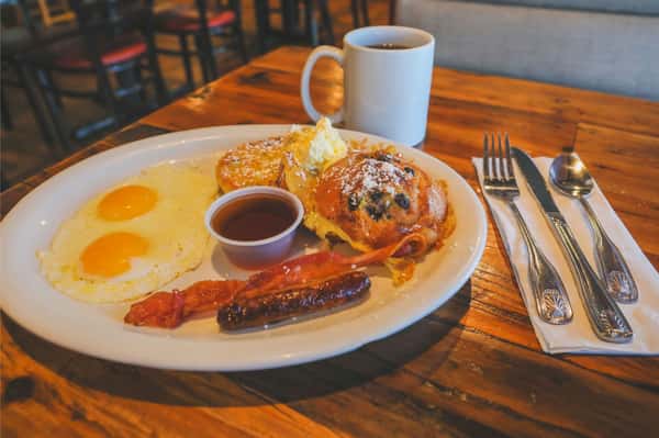 Blueberry Muffin French Toast Plate