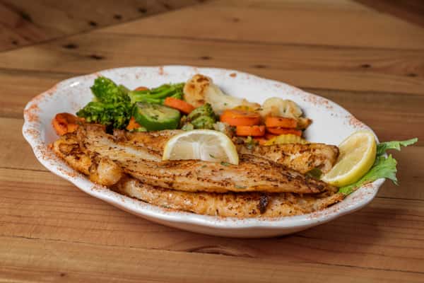 Grilled Fish with vegetables