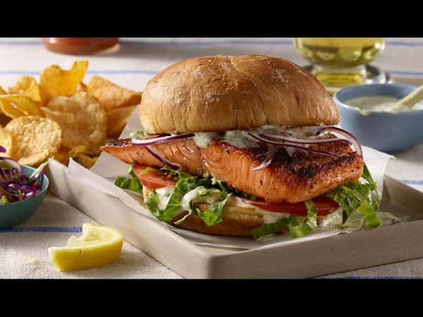 Grilled Salmon Burger