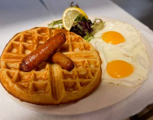 Homemade Golden Waffle