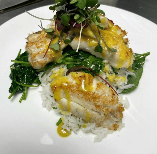 Seared Black Sea Bass
