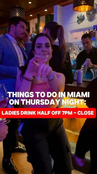 📌 Looking for Thursday night plans? Ladies, we’ve got you covered! 💃 Thursday Night is LADIES NIGHT at Chela’s in Miami Lakes — enjoy half priced drinks and live DJ starting at 7pm till LATE 🌙 Get the girls together, don’t miss out 🤩 #LadiesNight #ThingsToDoMiami #LadiesNightMiami #MiamiLakes #ChelasMiami