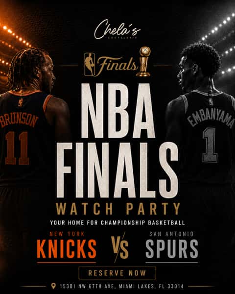 NBA Finals at Chela's