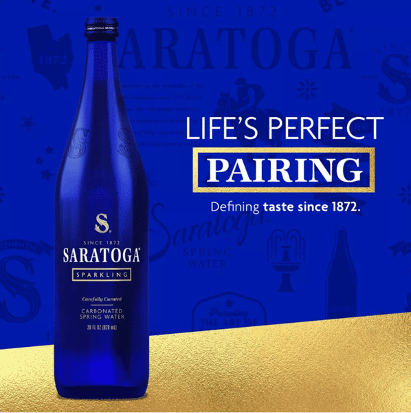 Saratoga Springs Sparkling Water [28oz]