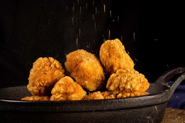 Sprinkled chicken pops