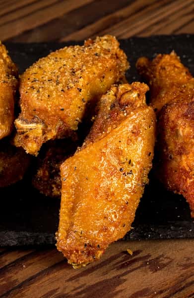 Close up of chicken wings