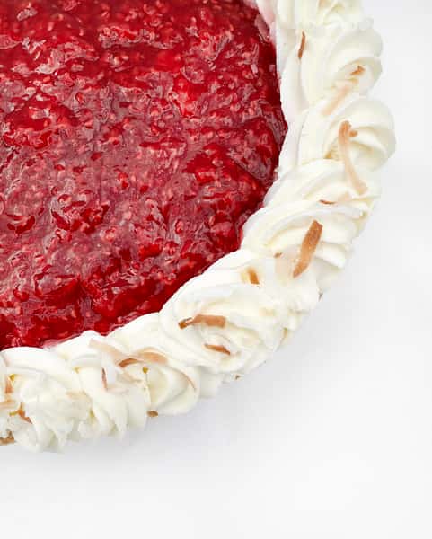 Raspberry Coconut Cream Pie