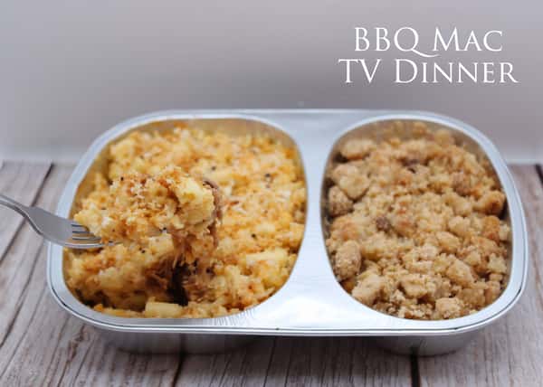 TV Dinner for 2-BBQ Mac Pot Pie and Apple Crumb