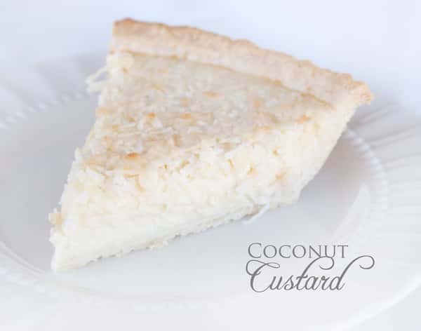 Coconut Custard Pie