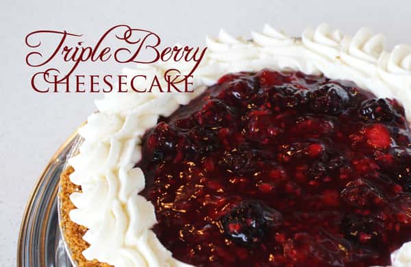 Triple Berry Cheesecake
