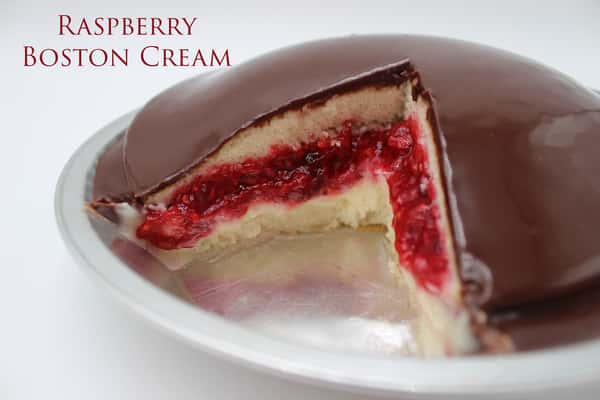Raspberry Boston Cream Pie