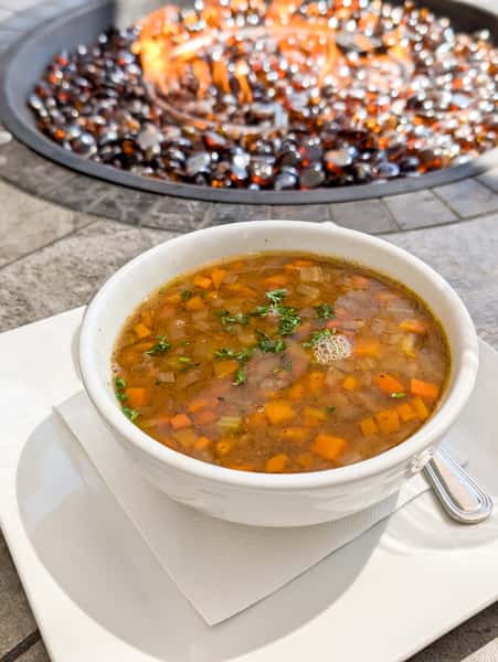 Greek Lentil Soup Bowl