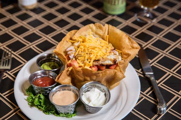Taco Salad Lunch D & R Depot Restaurant Diner in Le Roy, NY