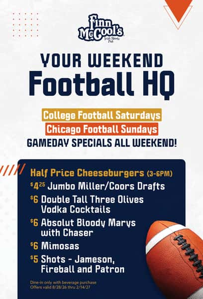 football weekends at Finns