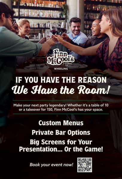 parties at finns in wheeling