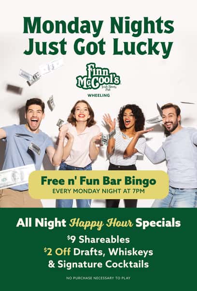 Bar Bingo at Finns in Wheeling