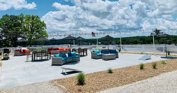 Outdoor patio lounge
