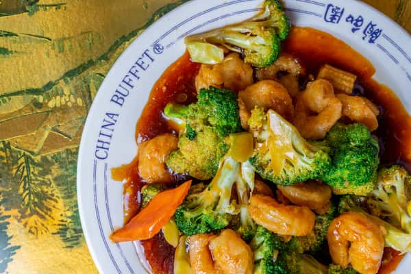 Shrimp with broccoli