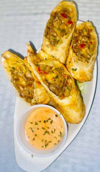 Philly Steak Egg Rolls
