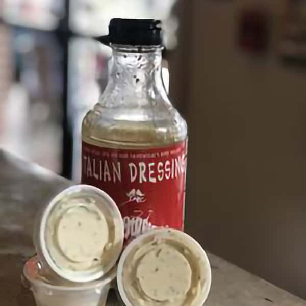 The Mad Italian house made Italian dressing for retail sale