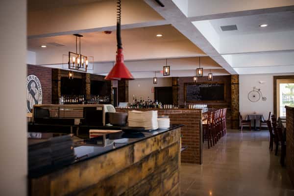 bar with wood