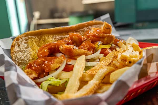 Buffalo Shrimp Po' Boy