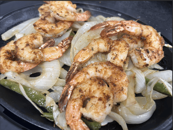 Peruvian Shrimp Fajitas