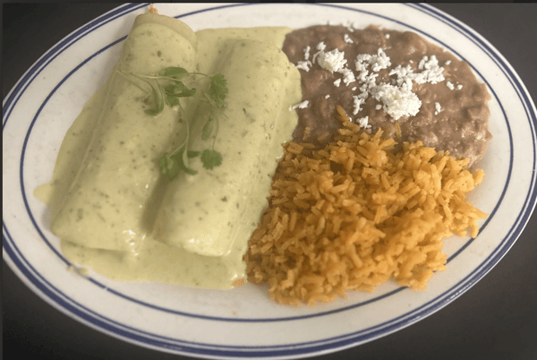 Tomatillo Chicken Enchilada