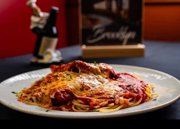 Veal Parmigiana.