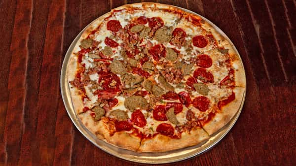 Medium Meat Combo Pizza.
