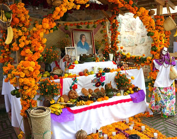 Traditional alter in Oaxaca, MX.