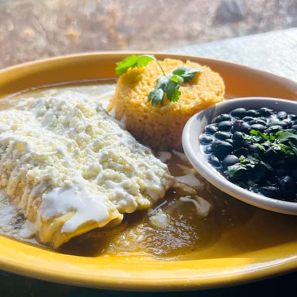 Queso Mushroom Enchilada