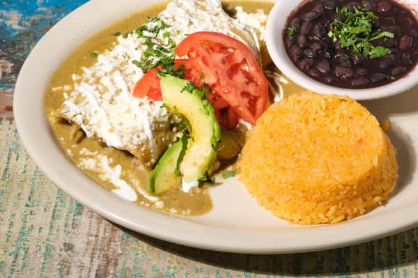 Pipián Mole Enchiladas